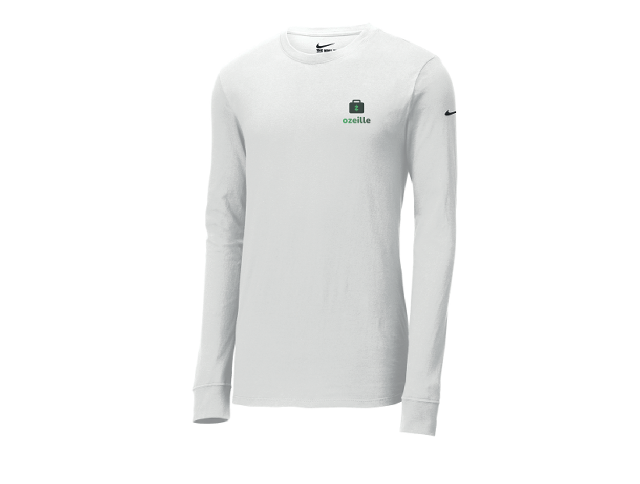 NIKE T-SHIRT Dri-FIT COTTON/POLY À MANCHES LONGUES