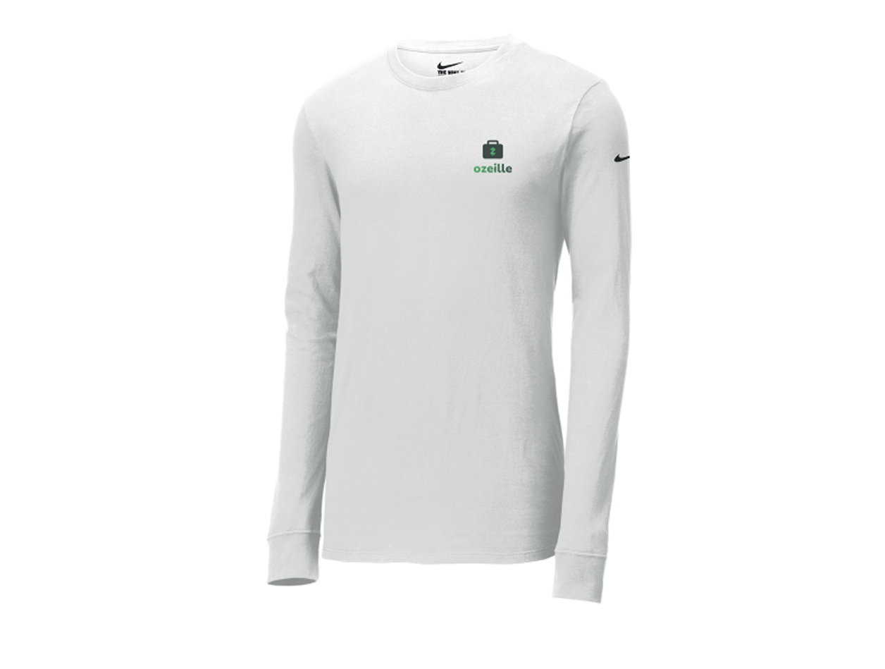 NIKE T-SHIRT Dri-FIT COTTON/POLY À MANCHES LONGUES