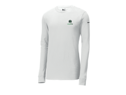 NIKE T-SHIRT Dri-FIT COTTON/POLY À MANCHES LONGUES