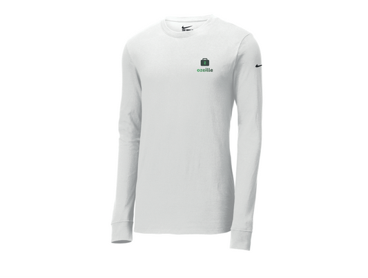 NIKE T-SHIRT Dri-FIT COTTON/POLY À MANCHES LONGUES